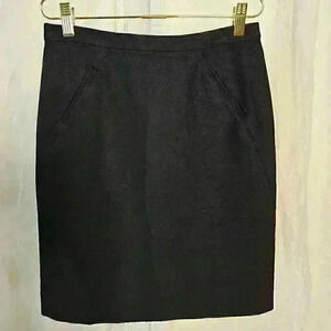 Ann Taylor Loft Size 0P Black Pencil Skirt
